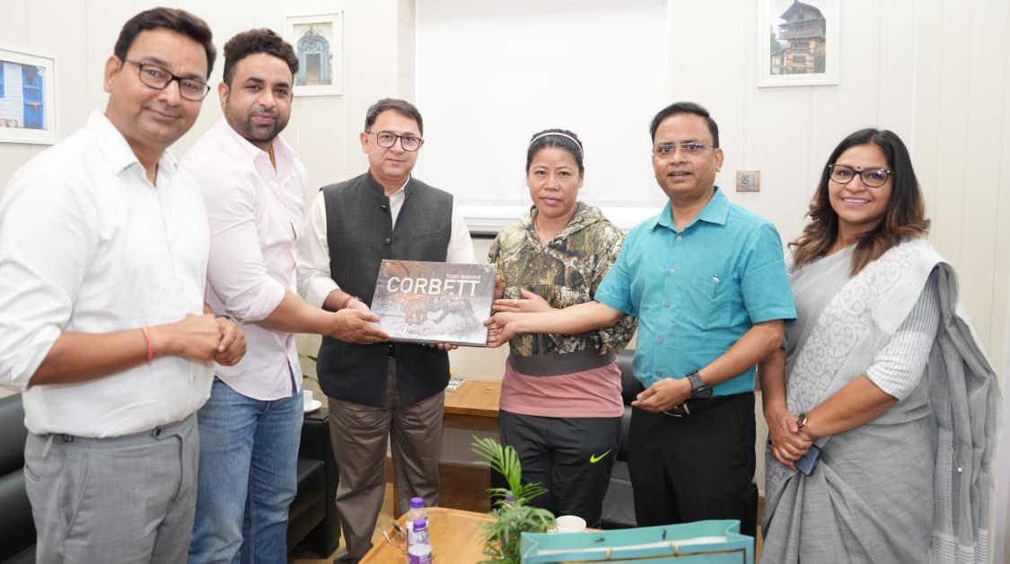 ओलंपिक पदक विजेता विश्व विख्यात बॉक्सर एवं भूतपूर्व राज्यसभा सदस्य मैरीकाम ने प्रमुख सचिव मुख्यमंत्री से शिष्टाचार भेंट की